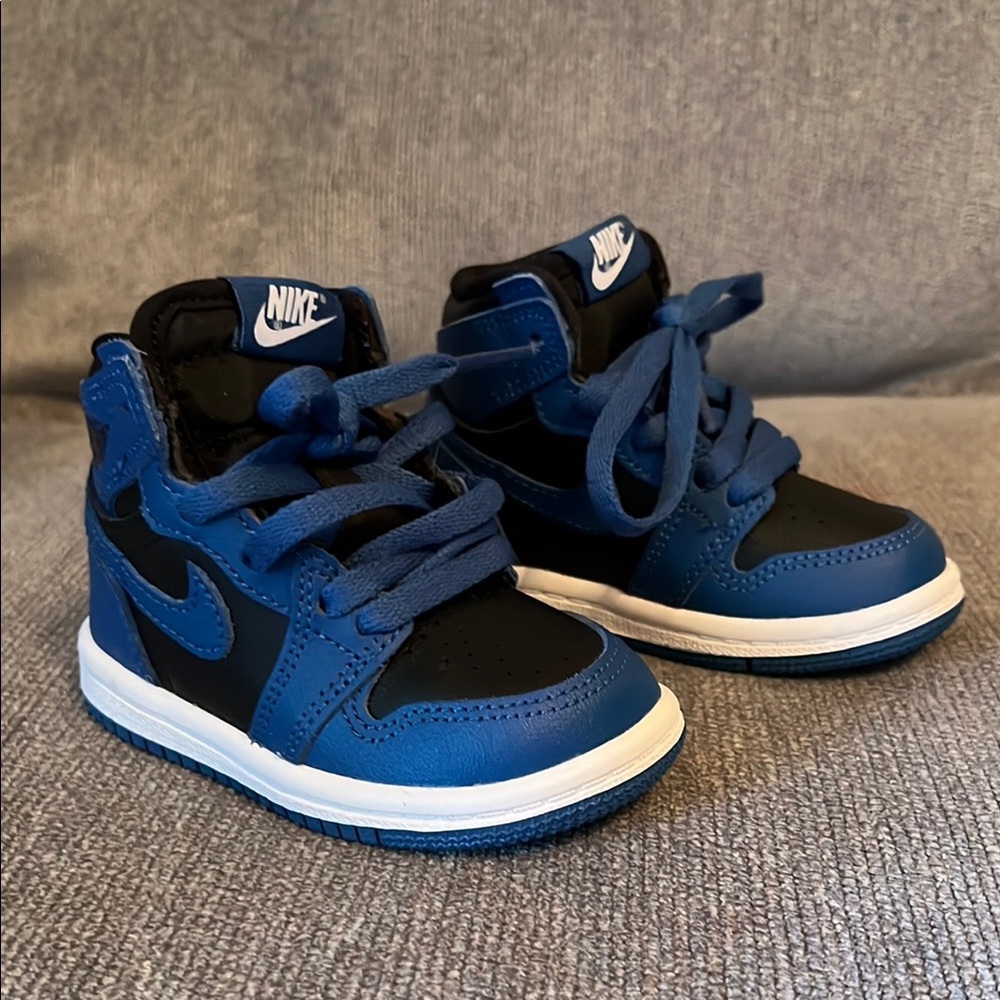 Nike Blue and Black High-Top Sneakers